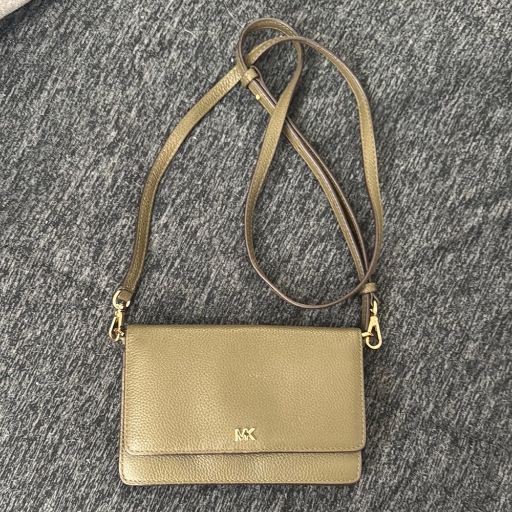 Michael Kors Tan Crossbody Bag with Gold Hardware